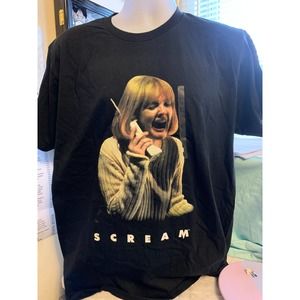 Scream men's Tshirt NWT Drew Barrymore